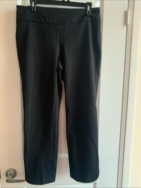 Women's Black Straight-Leg Ponte Pants